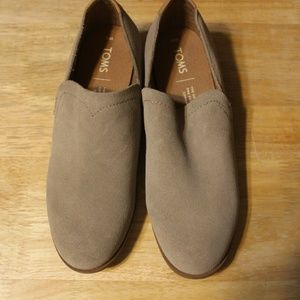 TOMS Deia Women's Tan Suede Zip Booties Shoes Sz 6